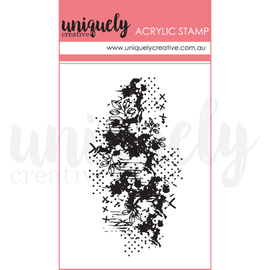 Uniquely Creative - Boho Soul/Gypsy Heart - Mini Acrylic Stamp "Bohemian Texture"