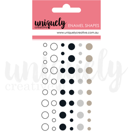 Uniquely Creative - Enamel Dots - Monochromatic (54pc)