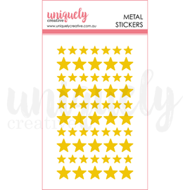 Uniquely Creative - Hey Baby Boy - Metal Stickers - Gold Stars (60pk)