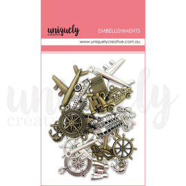 Uniquely Creative - Grand Adventure - Metal Charms "Travel"