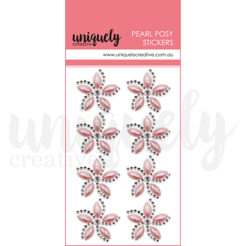 Uniquely Creative - Sweet Magnolia - Pearl Posy Stickers (Gems) - Pink