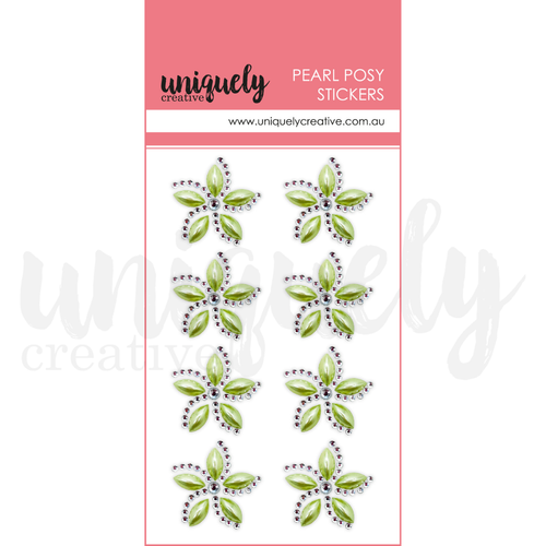 Uniquely Creative - Sweet Magnolia - Pearl Posy Stickers (Gems) - Green