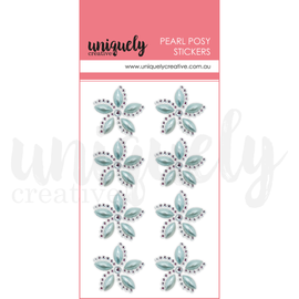 Uniquely Creative - Sweet Magnolia - Pearl Posy Stickers (Gems) - Blue