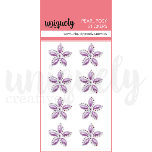 Uniquely Creative - Sweet Magnolia - Pearl Posy Stickers (Gems) - Purple