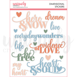 Uniquely Creative - Boho Soul - Dimensional Stickers