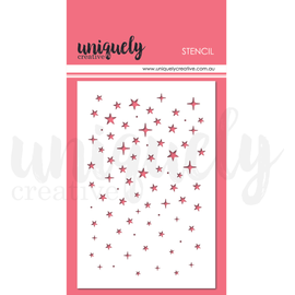 Uniquely Creative - A Very Vintage Christmas - Twinkly Stars Stencil