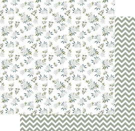 Uniquely Creative - Juniper & Sage - 12x12 Pattern Paper "Moments With You"