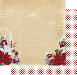 Uniquely Creative - A Very Vintage Christmas - 12x12 Pattern Paper "Meet Me Under The Mistletoe"