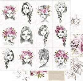 Uniquely Creative - Sweet Magnolia - 12x12 Pattern Paper "Colour Me Pretty"