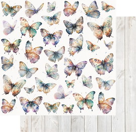 Uniquely Creative - Blossom & Bloom - 12x12 Pattern Paper "Wings of Whimsy"