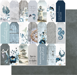 Uniquely Creative - Shades of Whimsy - 12x12 Pattern Paper "Nautical Dreamscape"