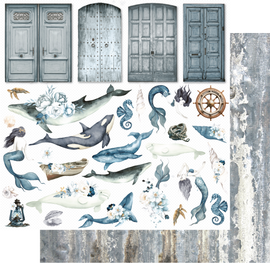 Uniquely Creative - Shades of Whimsy - 12x12 Pattern Paper "Ocean Dreams"
