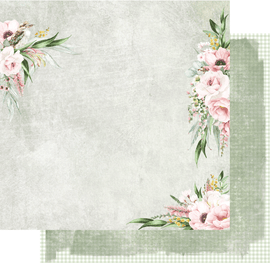 Uniquely Creative - Peonies & Proteas - 12x12 Pattern Paper "Eucalyptus Dreaming"
