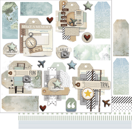 Uniquely Creative - Scenic Route - 12x12 Pattern Paper "Make A Memory"