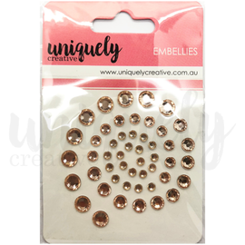 Uniquely Creative - Embellies - Rhinestones "Champagne"