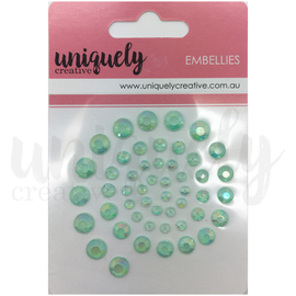 Uniquely Creative - Embellies - Rhinestones "Mint"