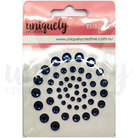 Uniquely Creative - Embellies - Rhinestones "Navy"