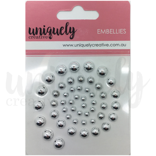 Uniquely Creative - Embellies - Pearls "Silver"