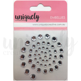 Uniquely Creative - Embellies - Rhinestones "Silver"