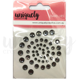 Uniquely Creative - Embellies - Rhinestones "Smoke"