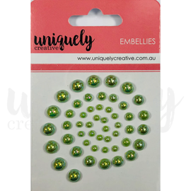 Uniquely Creative - Embellies - Pearls "Sage"