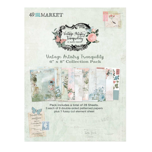 49 and Market - Vintage Artistry Tranquility - 6x8 Collection Pack