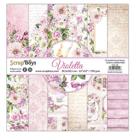 Scrapboys - Violetta - 12x12 Paper Pad