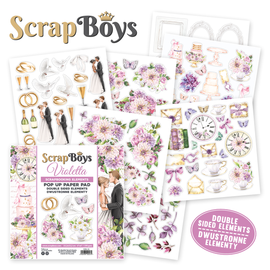 Scrapboys - Violetta - 6x6 Pop Up (Fussy Cutting) Paper Pad