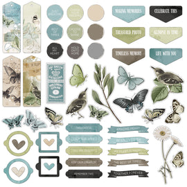 49 and Market - Vintage Artistry Moonlit Garden - Chipboard Bits