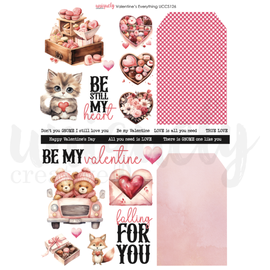 Uniquely Creative - Valentine's Everything "A4 Cut-A-Part Sheet