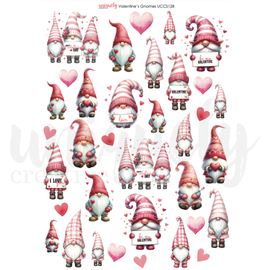 Uniquely Creative - Valentine's Gnomes "A4 Cut-A-Part Sheet