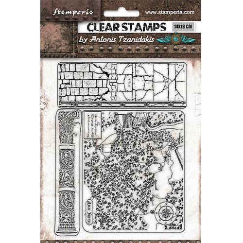 Stamperia - Magic Forest - "Bricks" Acrylic Stamp 14x18cm