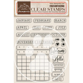 Stamperia - Create Happiness - "Monthly Calendar" Acrylic Stamp 14x18cm