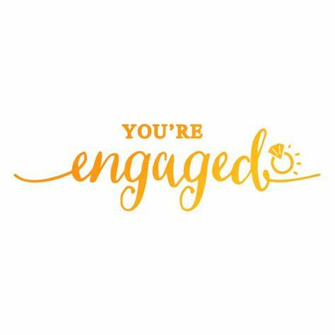 Ultimate Crafts - Hotfoil Stamp - You're Engaged