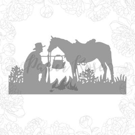 Paper Rose - Stockman with Horse