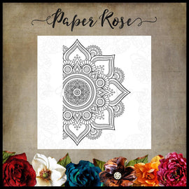 Paper Rose - Mandala Ornament Stamp