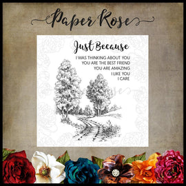 Paper Rose - Into the Woods Clear Stamp Set