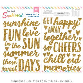 Cocoa Vanilla - Sunkissed - Foam Title Stickers