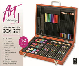 Art Advantage - Creative Wooden Box Set (79pc)