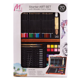 Art Advantage - Starter Art Set with Wooden Carry Case (70pc)