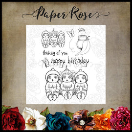 Paper Rose - Snugglepot, Cuddlepie & Raggedy Blossom Clear Stamp Set