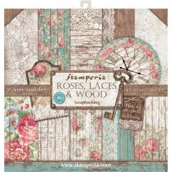 Stamperia - 12x12 Paper Pack - Roses & Laces