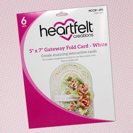Heartfelt Creations - 5"x7" Gateway Fold Card - White