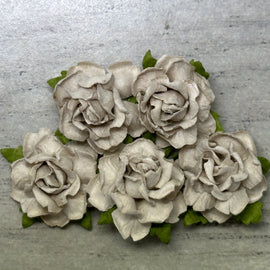 Cottage Roses - Beige 25mm (5pk)