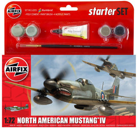 Airfix - Small Starter Set - North American Mustang IV 1:72 (Skill Level 1)