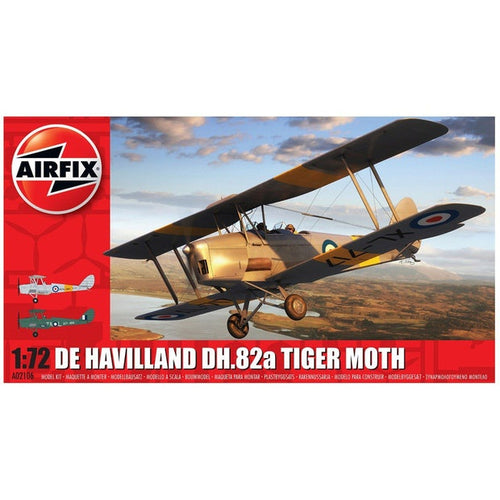 Airfix - Model Kit - De Havilland DH.82a Tiger Moth 1:72 (Skill Level 2)