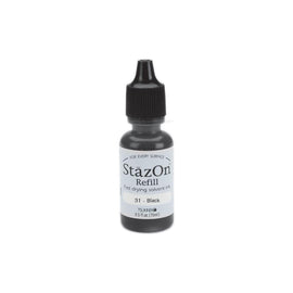 StazOn Re-Inker - Jet Black