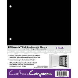 Crafter's Companion - EZ Magnetic Sheets 9" x 11" (Fits Large Die & Stamp Storage Folder)