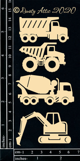 Dusty Attic - Building/Construction "Trucks & Diggers"