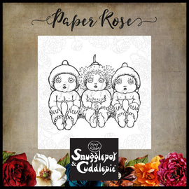 Paper Rose - Snugglepot & Cuddlepie Trio Clear Stamp
